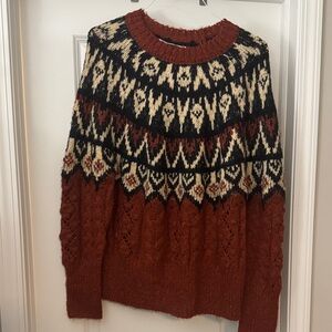 Chelsea & Theodore Multicolor Patterned Sweater